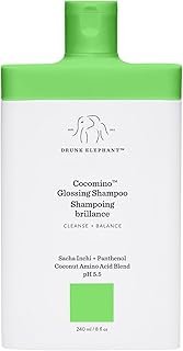 Drunk Elephant Cocomino Glossing Shampoo - 240 ml/8 oz - Coconut Amino Acids - Clean Clinical - Sulfate-Free - Cruelty-Free - Dermatologist-Tested - Free of Essential Oils, Silicones, and SLS