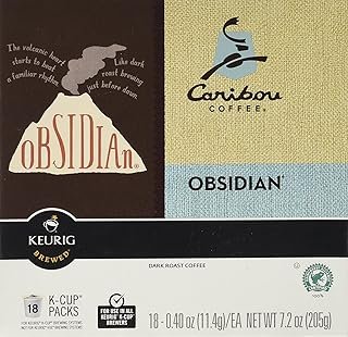Keurig Green Mountain Caribou Coffee Obsidian Box of 18 K Cups