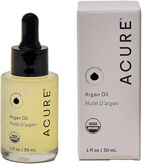 Acure The Essentials Argan Oil - Organic Argan Oil for Hair & Skin, Pure Nourishing Moisture Treatment for Face & Body, Carrier Oil for Essential Oils, Vegan, Natural, Cold Pressed - 1 fl oz