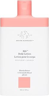 Drunk Elephant Sili Body Lotion - 240 ml/8 fl oz - Lightweight Daily Lotion - Clean Clinical Skincare - Cruelty-Free - Dermatologist Tested - Free of Essential Oils, Silicones, and Fragrance