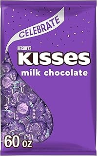 HERSHEY'S KISSES Milk Chocolate Candy Bulk Bag, 60 oz