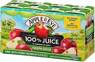 Apple & Eve 100% Juice, Apple, 6.75 Fl Oz (Pack of 40)