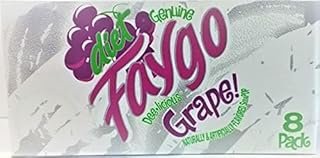 Diet Faygo Grape! flavored soda pop. 8-pack 12-fl. oz. cans in box (1)
