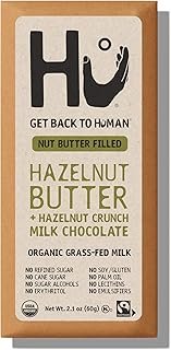 HU KITCHEN Organic Hazelnut Butter Crunch Milk Chocolate Bar, 2.1 Ounce