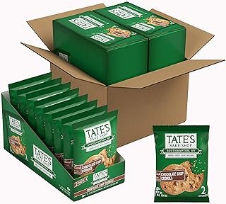 Tate’s Bake Shop Chocolate Chip Cookies, 16 – 2 Cookie Snack Packs (2 Boxes)