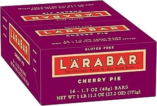 Larabar Cherry Pie, Gluten Free Vegan Fruit & Nut Bar, 1.7 oz Bars, 16 Ct