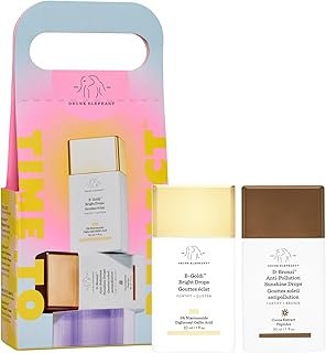 Drunk Elephant Time to Reflect Kit - includes B-Goldi Bright Drops (30 ml/1 fl oz) and D-Bronzi Anti-Pollution Sunshine Drops (30 ml/1 fl oz)