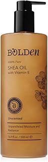 BOLDEN SHEA OIL with Vitamin E | 100% Natural | Unparalleled Moisture & Radiance for Skin & Hair | UNSCENTED | 16.9 Fl Oz