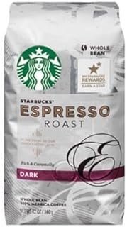 (2 Pack) Starbucks® Dark Espresso Roast Whole Bean Coffee, 12 oz