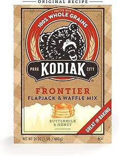 Kodiak Cakes All Natural Frontier Pancake, Flapjack and Waffle Mix, Butter Milk and Honey, 24 Ounce