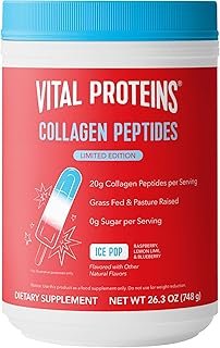 Vital Proteins Collagen Peptides Powder - Ice Pop Flavored Powder for Hair, Nail, Skin, Bone & Joint Health, 26.3oz
