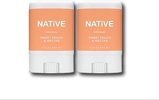 NAT-IVE Mini Deodorant Sweet Peach & Nectar Travel Size 0.35 oz. (2 Pack)