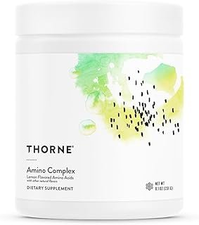 THORNE Amino Complex - Clinically-Validated EAA and BCAA Powder for Pre or Post-Workout - Promotes Lean Muscle Mass & Energy Production* - NSF Certified for Sport - 30 Servings - 8.1 Oz - Lemon