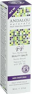 Andalou Naturals Skin Perfecting Beauty Balm - Natural Tint SPF 30 - 2 oz - Gluten Free - Complements most skin tones - Visible Age Defying results.