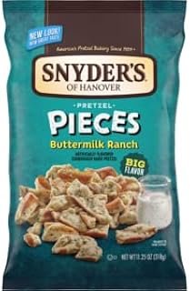Snyder's of Hanover Buttermilk Ranch Pretzel Pieces, 11.25oz Bag (Pack of 3)