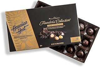 Hawaiian Host Founders Collection - Dark Chocolate Macadamia Nuts - 7 Oz Gift Box
