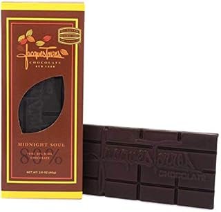 Jacques Torres Chocolates Midnight Soul Dark Chocolate Bar, 80% Cocoa, 2.8 Ounces