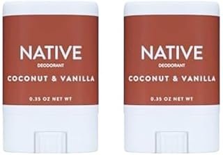 Generic Native Deodorant Mini Travel Size Coconut & Vanilla - (Aluminum Free, Phthalate Free) pack of 2