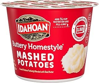 Idahoan Buttery Homestyle Mashed Potatoes, Made with Gluten-Free 100% Real Idaho Potatoes, 1.5 oz (Pack of 10)