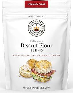 King Arthur Baking Company Buttermilk Biscuit Flour Blend, Unbleached Flour, Aluminum Free, Non-GMO Buttermilk, g2.5lb Bag