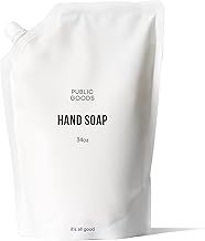 Public Goods Hand Soap | Cleansing Soap for Kitchen & Bathroom | Made with Natural Essential Oils | Paraben & Sulfate Free | Vegan Friendly | 34 Fl Oz Refill