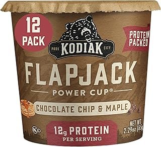 Kodiak Cakes Pancake On The Go, Chocolate Chip & Maple, 2.29 Oz (Pack Of 12)