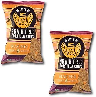 Siete Nacho Grain Free Tortilla Chips, 5 oz bags, 2-Pack