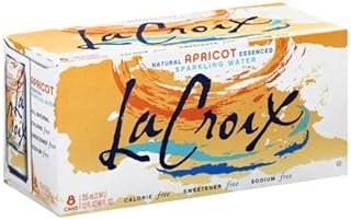 La Croix Sparkling Apricot, 12 Ounce, 8 Pack