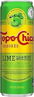 Topo Chico Sabores Lime with Mint Extract 12oz Can