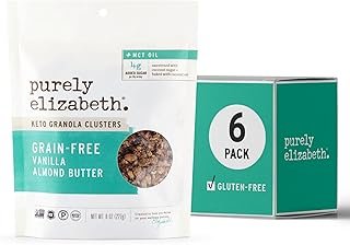 Purely Elizabeth, Vanilla Almond Butter, Keto Granola with MCT Oil, Grain-Free (6 Ct, 48oz Bulk)