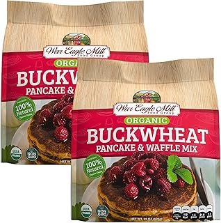 War Eagle Mill Organic Buckwheat Pancake & Waffle Mix, 22 oz Bag (2 Pack)