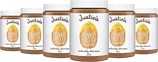 Justin's Honey Peanut Butter, Gluten-free, Non-GMO, Responsibly Sourced, 28 Ounce Jar (6 Pack)