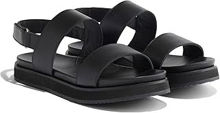 Nisolo Women's Go-To Flatform Sandals - 1" Height, Memory Foam Comfort, Easy Hook & Loop, True to Size, Casual Spring/Summer Wear