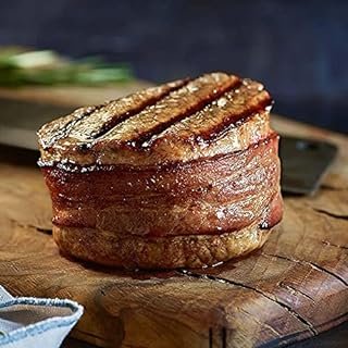Premium Super Trimmed Bacon-Wrapped Filet Mignon Steak, 6 count, 6 oz each, Aged for up to 28 Days, Restaurant-Quality Steaks and Cooking Instructions from Kansas City Steak Company