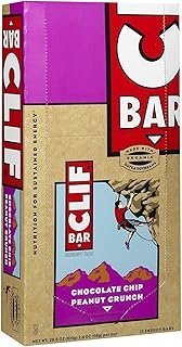 CLIF Bar Energy Bars, Chocolate Chip Peanut Crunch, 12 ct