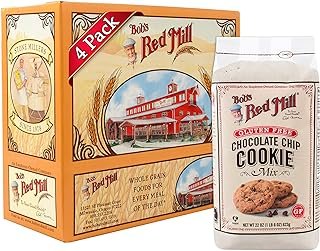 Bob's Red Mill Gluten Free Chocolate Chip Cookie Mix, 22 Oz (4 Pack)