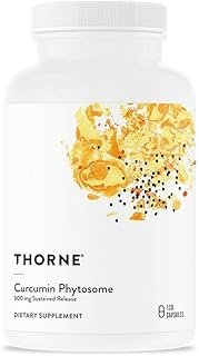THORNE Curcumin Phytosome 500 mg (Meriva) - Sustained Release, Clinically Studied, High Absorption - Supports Healthy Response in Joints and Muscle* - 120 Capsules - 60 Servings