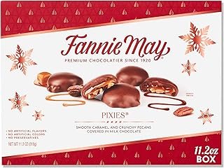 Fannie May Premium Milk Chocolate, Pixies, Holiday Gift Box, 11.2 z
