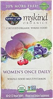 GARDEN OF LIFE Organic Mykind Women's Once Daily Multi, 72 CT
