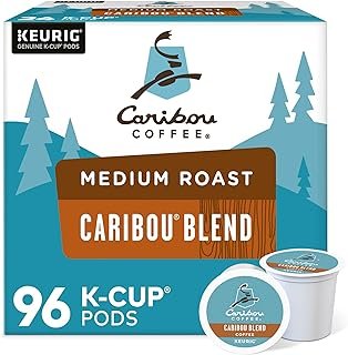 Caribou Coffee Caribou Blend, Single-Serve Keurig K-Cup Pods, Medium Roast Coffee, 24 Count (Pack of 4)