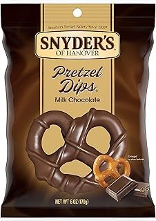 Snyder's of Hanover Pretzels, Milk Chocolate Covered Pretzels, 6 Oz