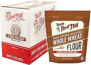 Bob's Red Mill Whole Wheat Flour, 3 Pound (Pack of 4) - Whole Grain, Non-GMO, Vegan