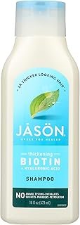 JASON Natural Biotin Shampoo, No Parabens, 16 Ounce (Pack of 3)