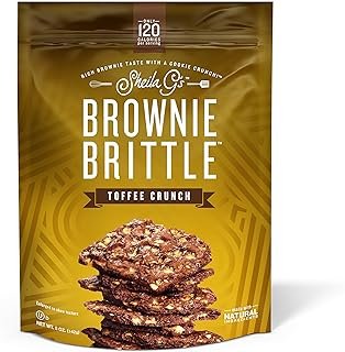 Sheila G's Brownie Brittle, Toffee Crunch, 5 Ounce Bag (Pack of 6) (Packaging May Vary)