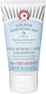 First Aid Beauty Ultra Repair Instant Oatmeal Mask – Hydrating Mask to Help Calm and Soothe Skin – 2 oz.