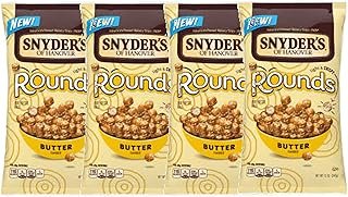 Snyder's of Hanover Mini Pretzel Rounds- Four 12 oz. Bags (Butter Flavored)