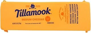 Tillamook Medium Cheddar Cheese, 5 Pound - 2 per case.