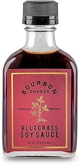 Bourbon Barrel Foods Bourbon Smoked Bluegrass Soy Sauce, 100 ml (3.38 fl oz) - Rich, Complex, Natural Smoked Flavor and Aroma