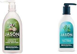JASON Natural Body Wash, Moisturizing Herbs & Purifying Tea Tree, 30 Oz, 2-Pack