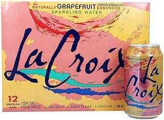 La Croix Sparkling Water, Grapefruit, 12 Fl Oz (Pack of 12) - SET OF 3